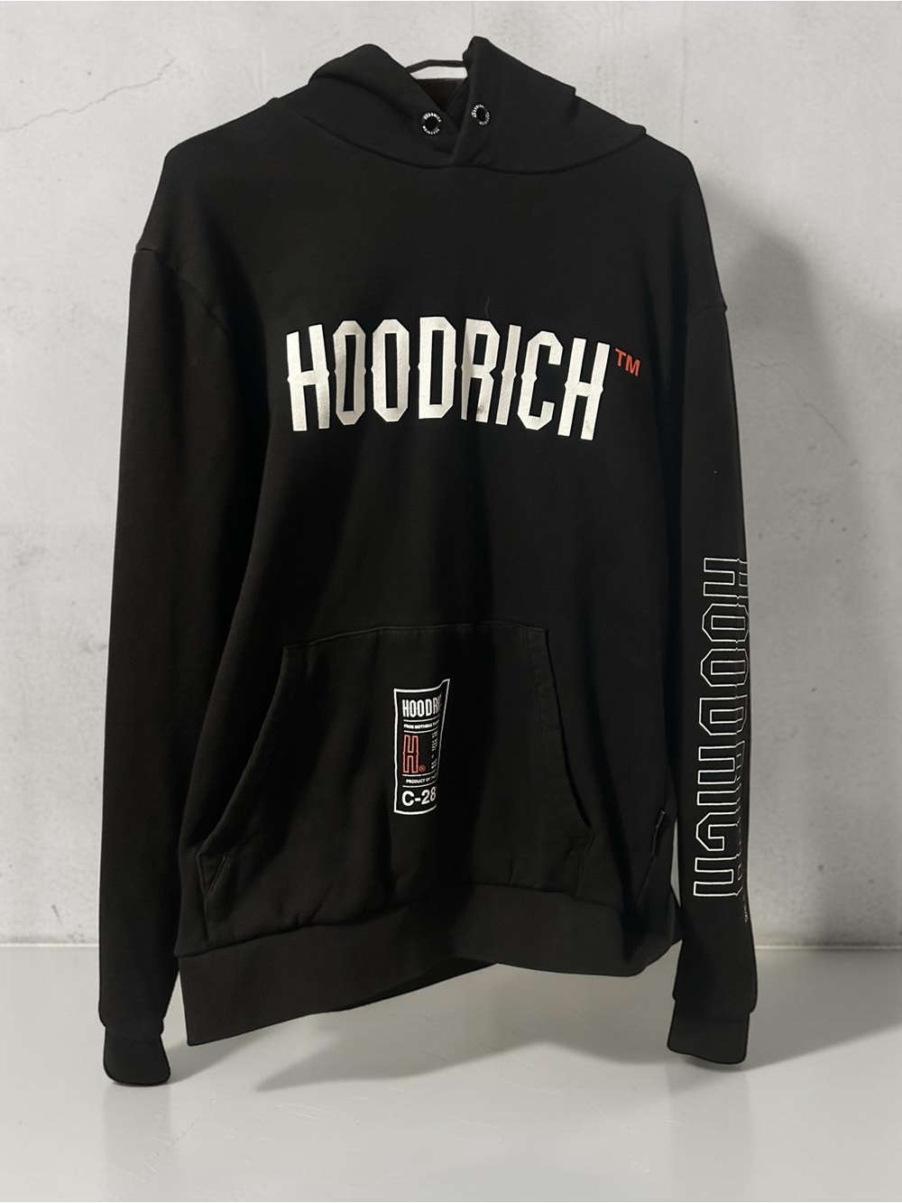 Hoodrich Black Zip-Up Sweater Jacket